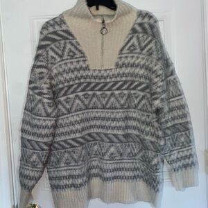 Aerie pattern oversized sweater